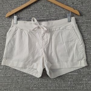 NWT - Joe Fresh Women's White Cargo Shorts with Drawstring Waist